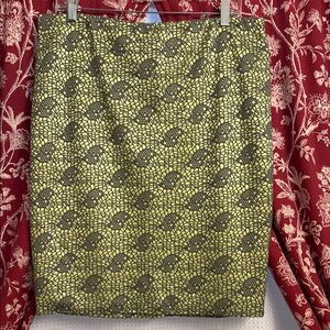 Mossimo Supply Co. Yellow and Black Pencil Skirt